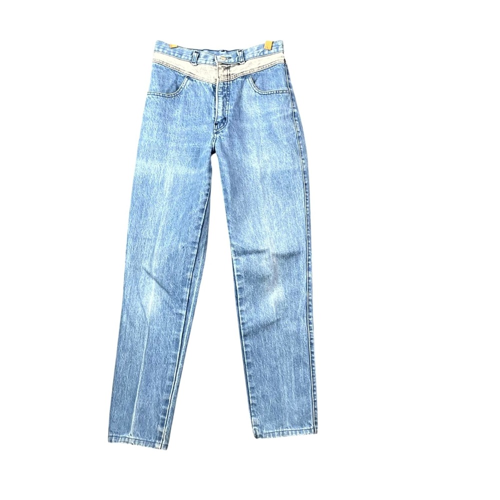 Vintage Razz America Mom Jeans Womens 27x29* Blue Denim High Rise Western Rodeo